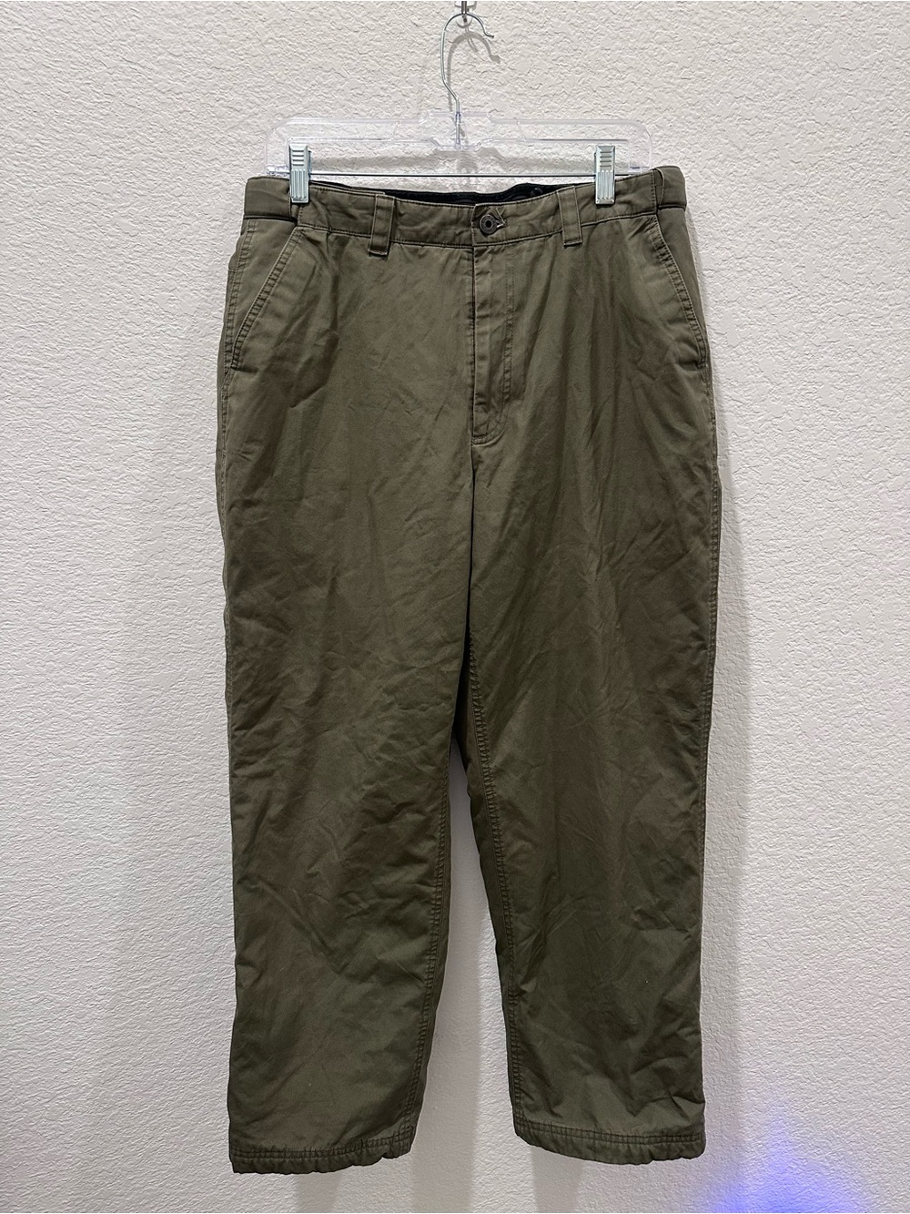 L.L.Bean PrimaLoft Insulated Pants Men’s 32x29 Olive Green Winter Outdoor Hiking